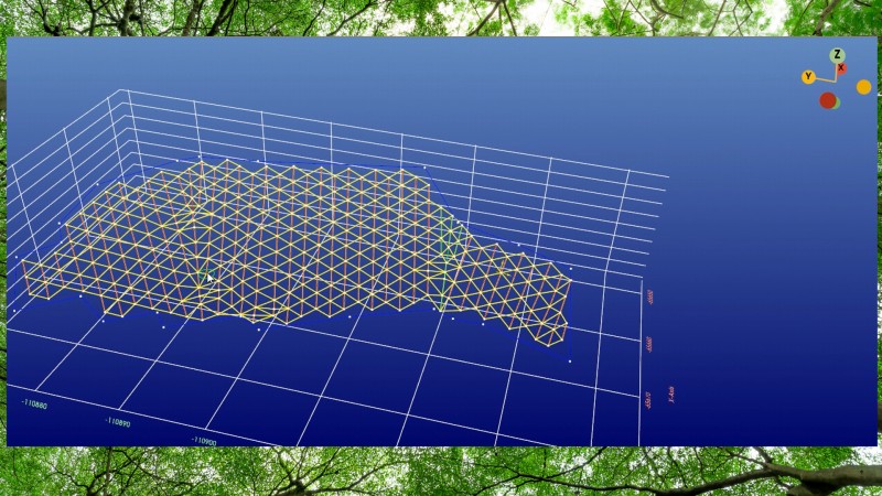 頭部連結材シミュレーション　ライン