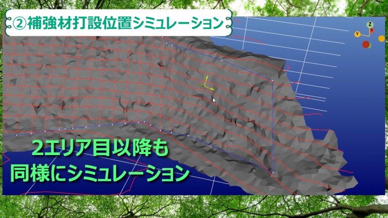 補強材打設位置シミュレーション　エリア
