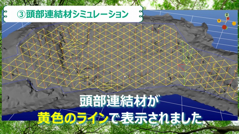 頭部連結材シミュレーション　完了